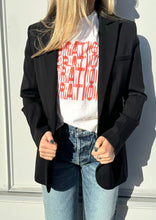 Load image into Gallery viewer, ReDone Vibrations Tee with Moussy jeans and greyven jacket at west2westport.com