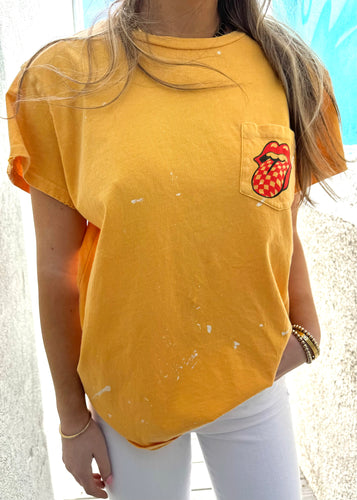 Madeworn Yellow Pocket tee, available at west2westport.com