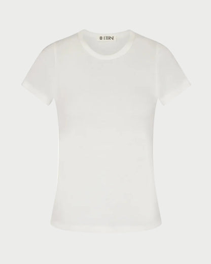 White t-shirt on a white background