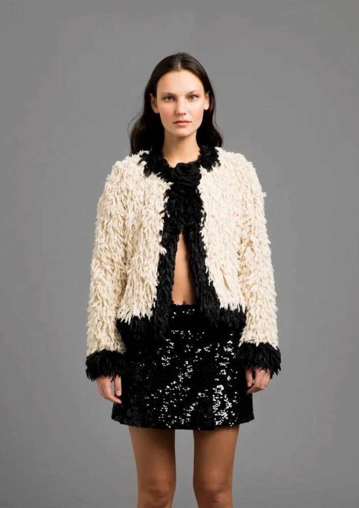 
            
                Load image into Gallery viewer, Faux fur jacket, available at west2westport.com
            
        
