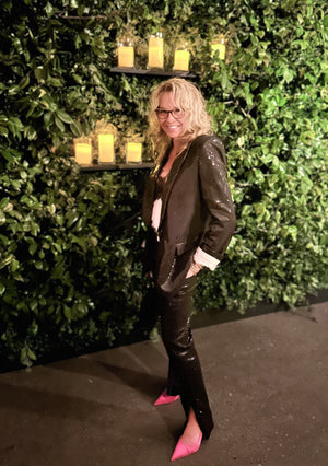 
            
                Load image into Gallery viewer, WEST owner Kitt Shapiro wearing the coolest Zadig &amp;amp; Voltaire sequin suit
            
        