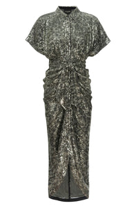 Sequin leopard dress, available at west2westport.com