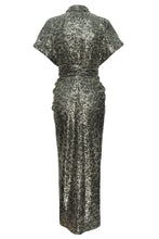 Load image into Gallery viewer, Back of this Le Superbe holiday dress, available at west2westport.com