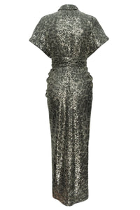 Back of this Le Superbe holiday dress, available at west2westport.com