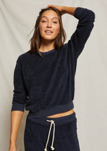 Load image into Gallery viewer, Navy Terry Sweatshirt, available at west2westport.com