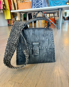 Top Handle Bag with crossbody strap, available at west2westport.com