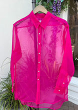 Load image into Gallery viewer, Organza fuchsia shirt, available at west2westport.com