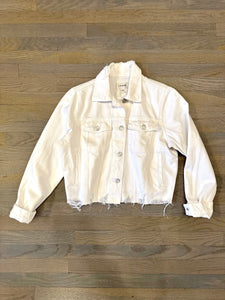 Frame white denim jacket at west2westport.com