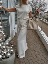 Load image into Gallery viewer, Saint Art New York crepe outfit in ivory at west2westport.com