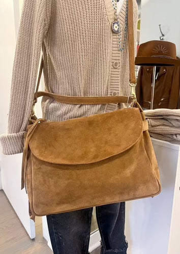 Camels uede Reese Shoulder Bag, available at west2westport.com