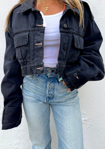 3x1 Denim Gina Cargo jacket and moussy jeans at westport ct women's store WEST