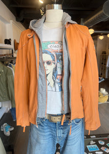 Finja Leather Jacket, Ciao tee and maplecrest moussy, available at westwest