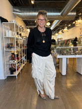 Load image into Gallery viewer, Boutique owner, Kitt Shapiro, wearing Herskind cargo pants at west2westport.com