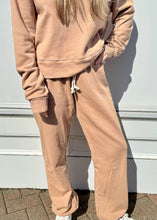 Load image into Gallery viewer, Perfect White Tee loungewear set in Dune at west2westport.com