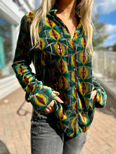 Load image into Gallery viewer, oh so touchable is this stained glass velvet blouse by Le Superbe California available at Westport CT boutique WEST and online at west2westport.com
