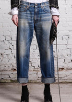 Amber Blue Boyfriend Jean