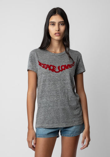 Peace & Love tee, available at west2westport.com