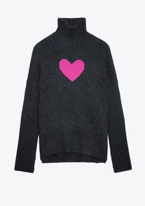 Heart wool sweater available at west2westport.com