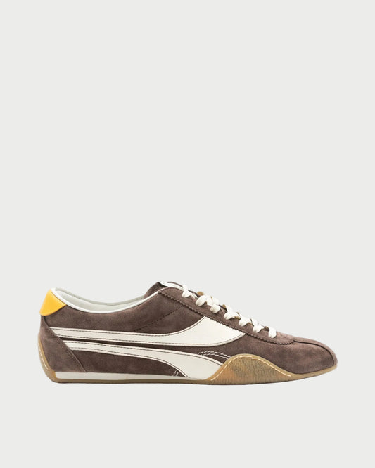 brown suede sneaker