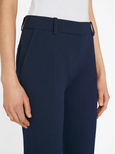 Navy Mini boot trouser, available at west2westport.com