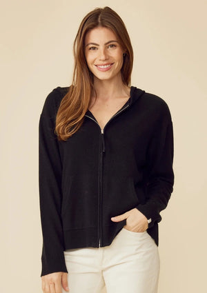 Cashmere One Grey Day hoodie, available at west2westport.com