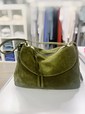 suede shoulder crossbody bag at westport boutique WEST and online at west2westport.com