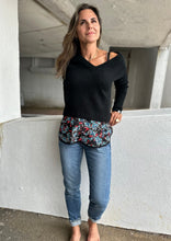 Load image into Gallery viewer, adding a fall sweater over your camisole for those cool early fall evenings at WEST in westport ct
