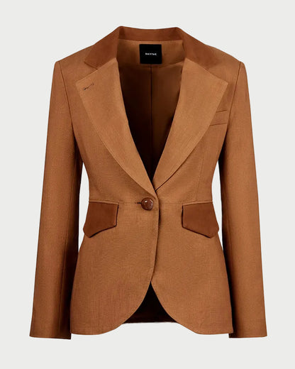 Brown blazer on a white background