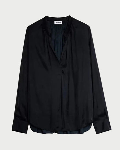 Black blouse on a white background