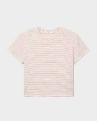 Striped t-shirt on a white background