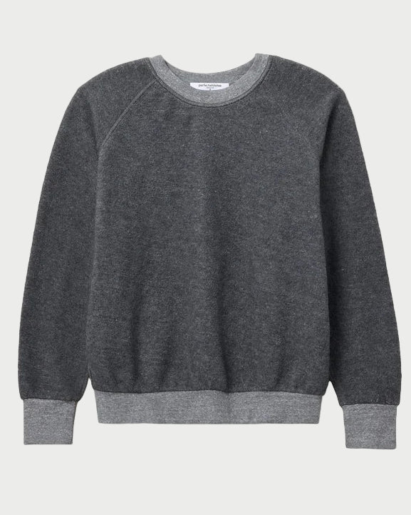 Gray sweatshirt on a white background