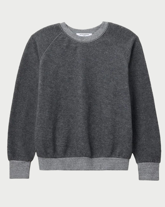 Gray sweatshirt on a white background