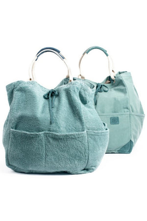 Terry Cloth Reverse Tote in pacific coast, available at west2westport.com