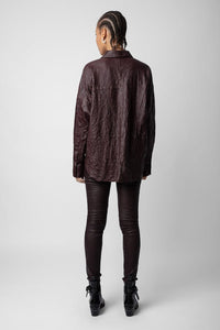 Back of the Chocolate Tamara Froisse Jacket, available at west2westport.com