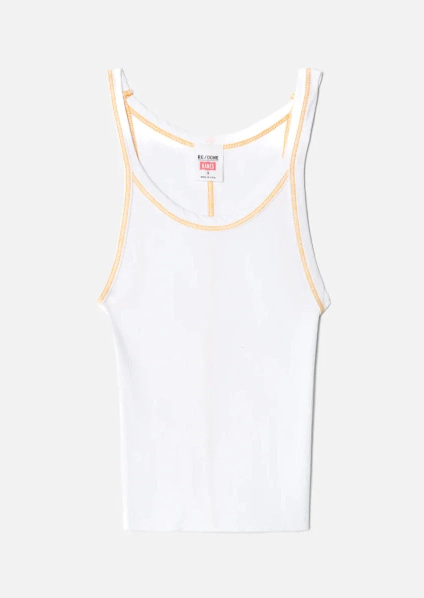Clementine RE/DONE Hanes Tank, available at west2westport.com