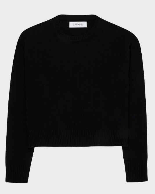 Black sweater on a white background