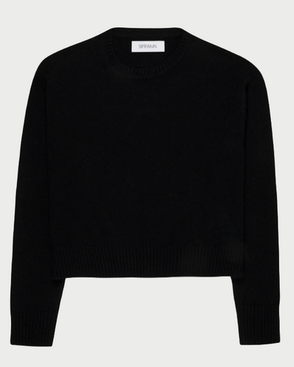 Black sweater on a white background