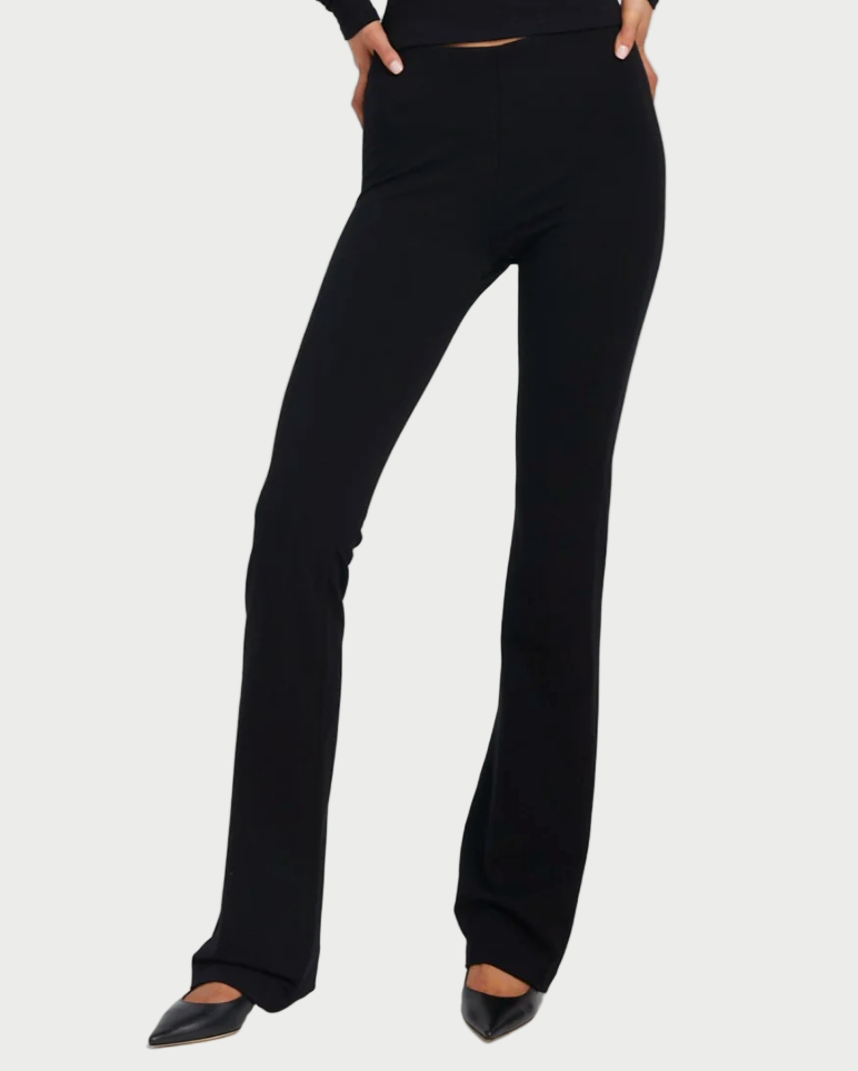 Black pants on a white background