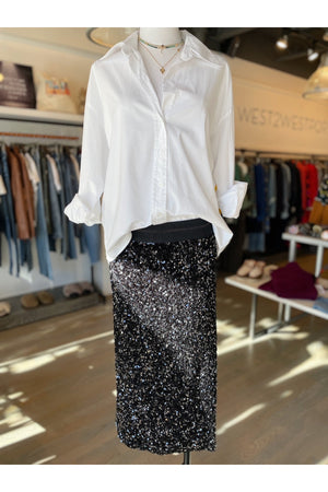 monrow stretch poplin shirt at west2westport.com