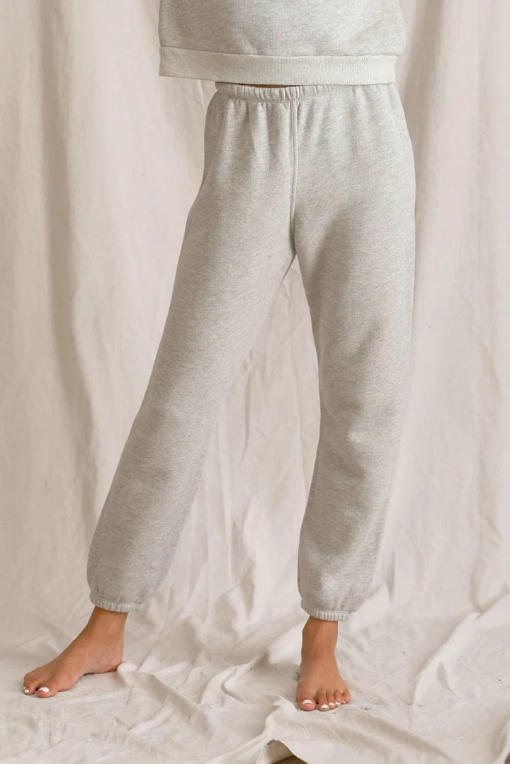Heather Grey jogger, available at west2westport.com