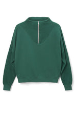 Load image into Gallery viewer, perfect white tee tyra sweatshirt in evergreen at west2westport.com