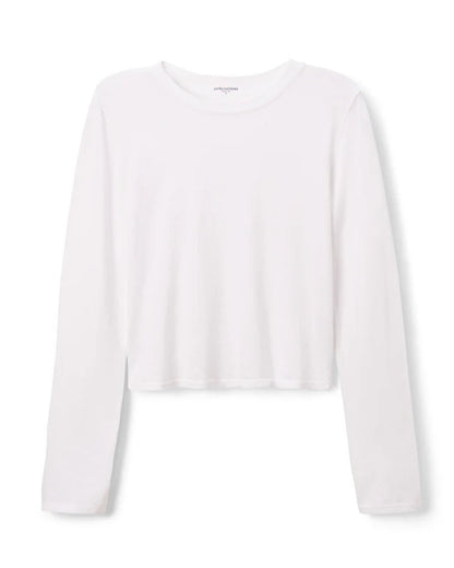 White long-sleeve top on a white background