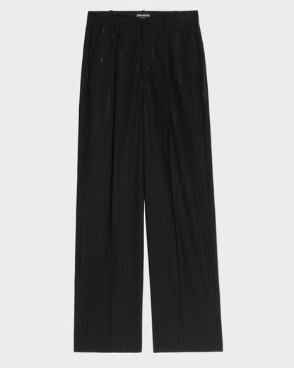 Black pants on a white background