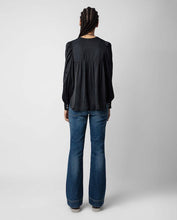 Load image into Gallery viewer, Black Blouse by Zadig Voltaire, available at west2westport.com