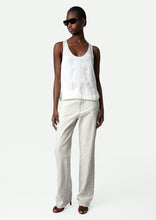 Load image into Gallery viewer, Carys White Satin shirt, available at west2westport.com