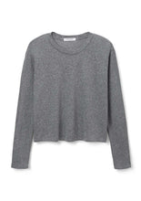 Load image into Gallery viewer, Heather grey long sleeve tee, available at west2westport.com