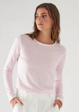 Load image into Gallery viewer, long sleeve ballet pink pima cotton tee at west2westport.com