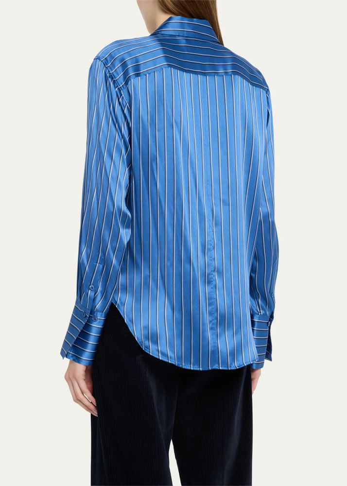 Back of the striped standard shirt, available at west2westport.com