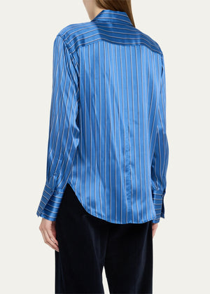 Back of the striped standard shirt, available at west2westport.com