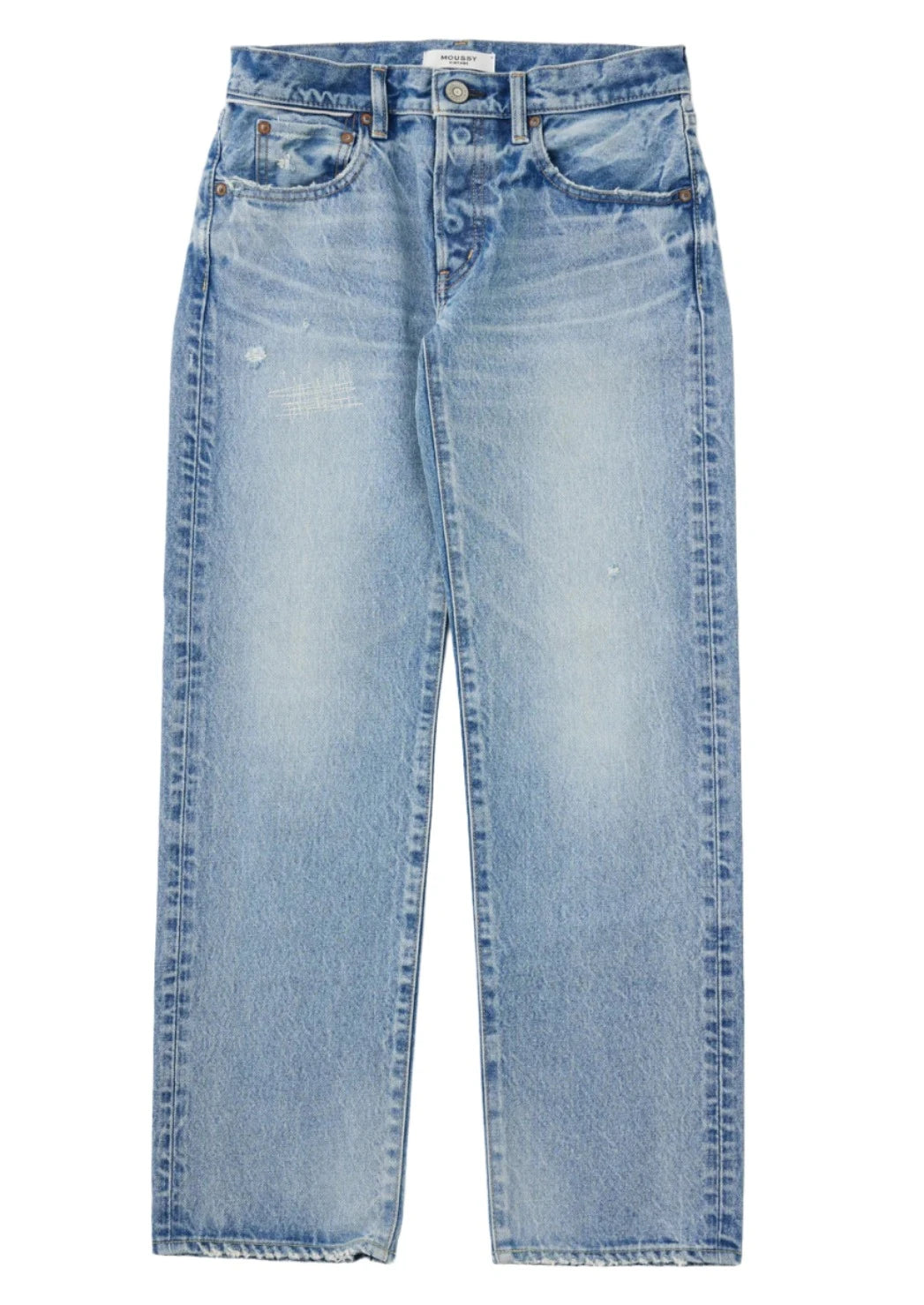 lightly distressed moussy jeans at west2westport.com